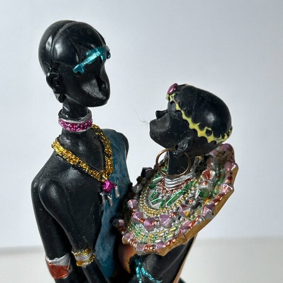 Vintage 13” St Thomas Man Woman Standing In Love Statue Figurine Primitive Decor - Picture 12 of 16